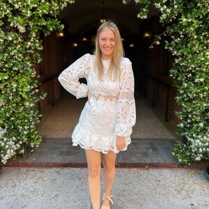 Showpo White Lace Dress